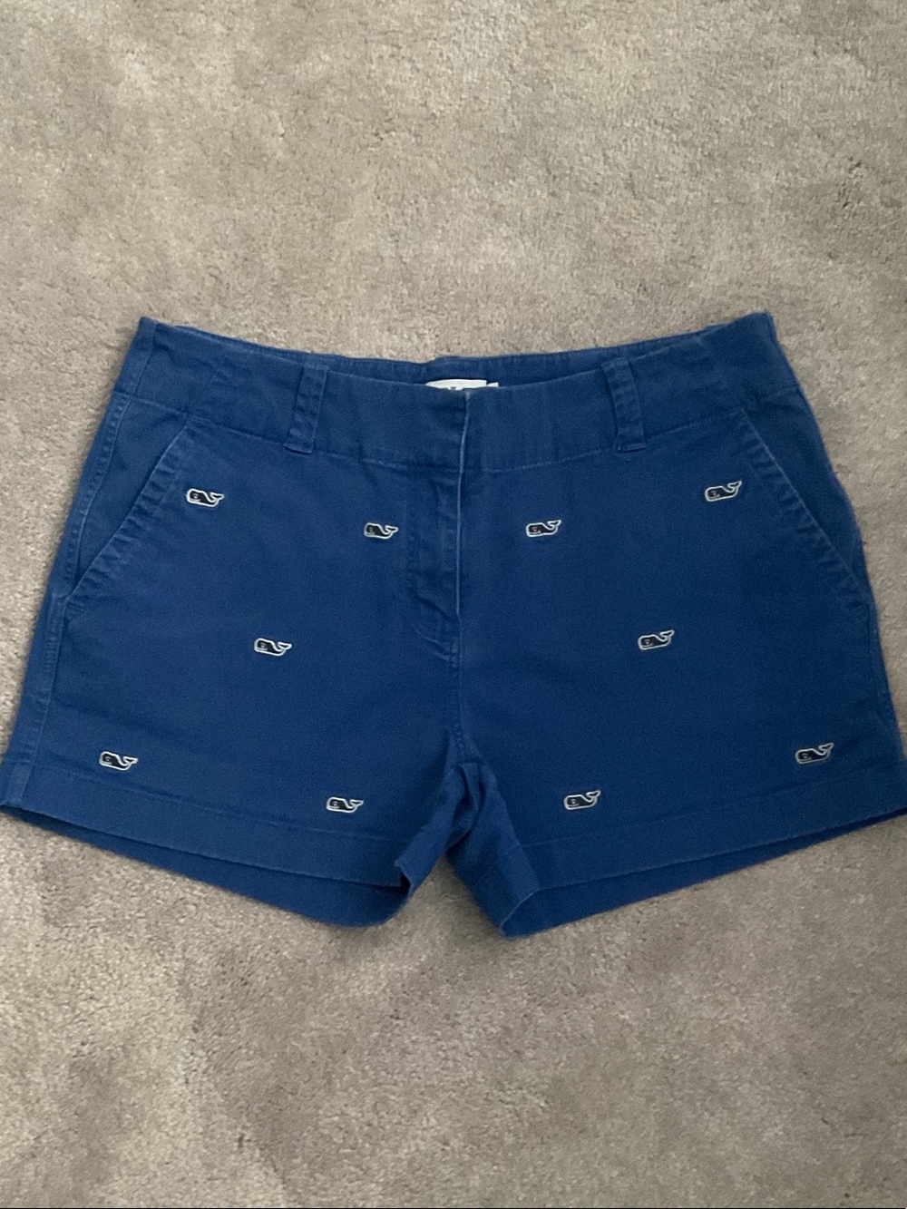 Vineyard Vines Royal Blue Whale Embroidered shorts